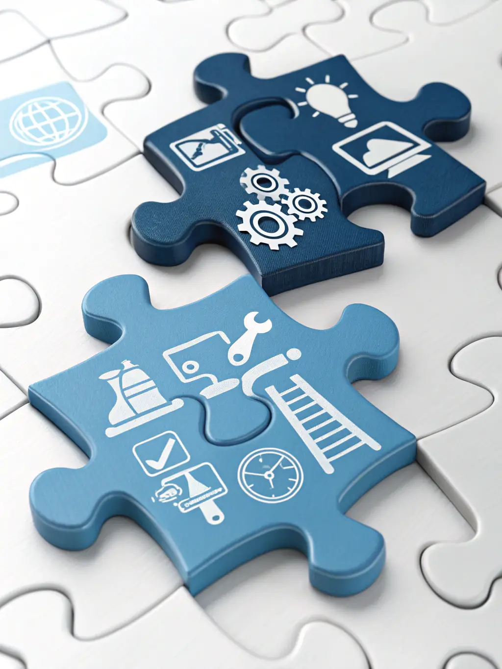 An icon illustrating custom integrations, representing tailored solutions, designed for the Enterprise plan.
