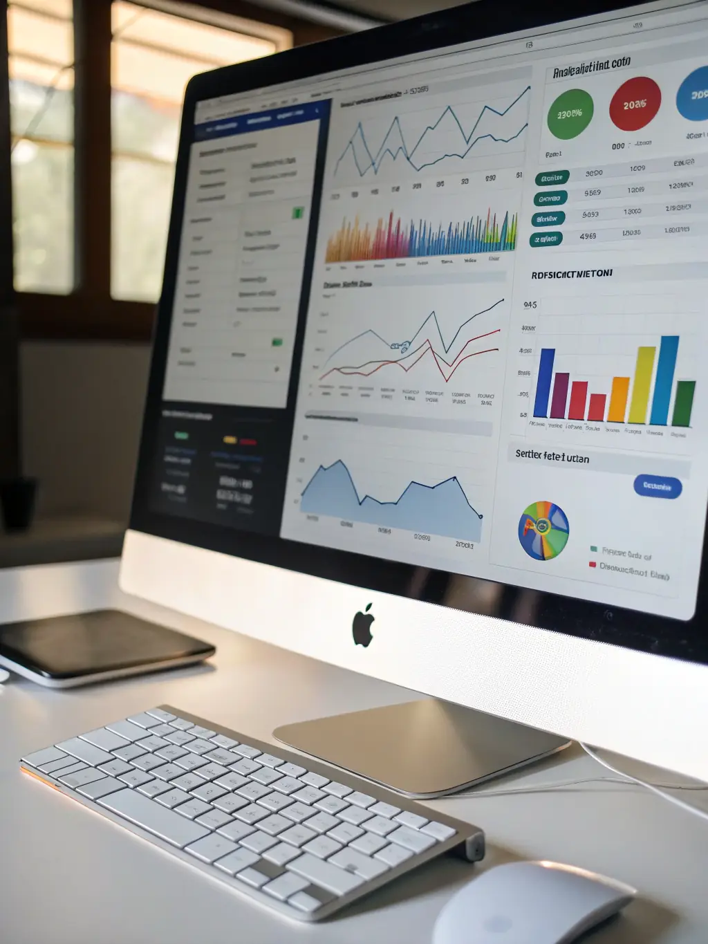 A sleek dashboard displaying automated financial reports with real-time data visualizations, showcasing AgDBrix's Automated Reporting solution.